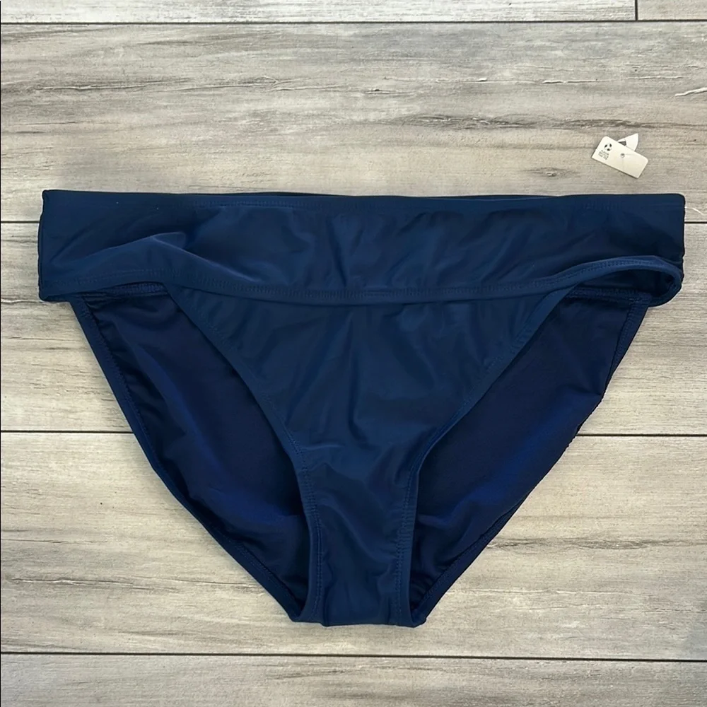 Peyton & Parker navy blue bikini swim bottoms size OX NWOT